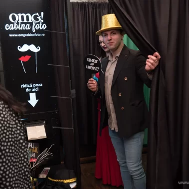 Amintiri haioase la petrecerea mirilor 2018 Credo Events Hall 32 Distractie la Photo Booth Cabina Inchisa