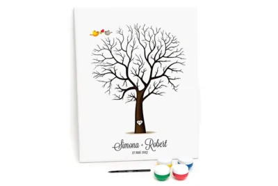 Wedding tree canvas