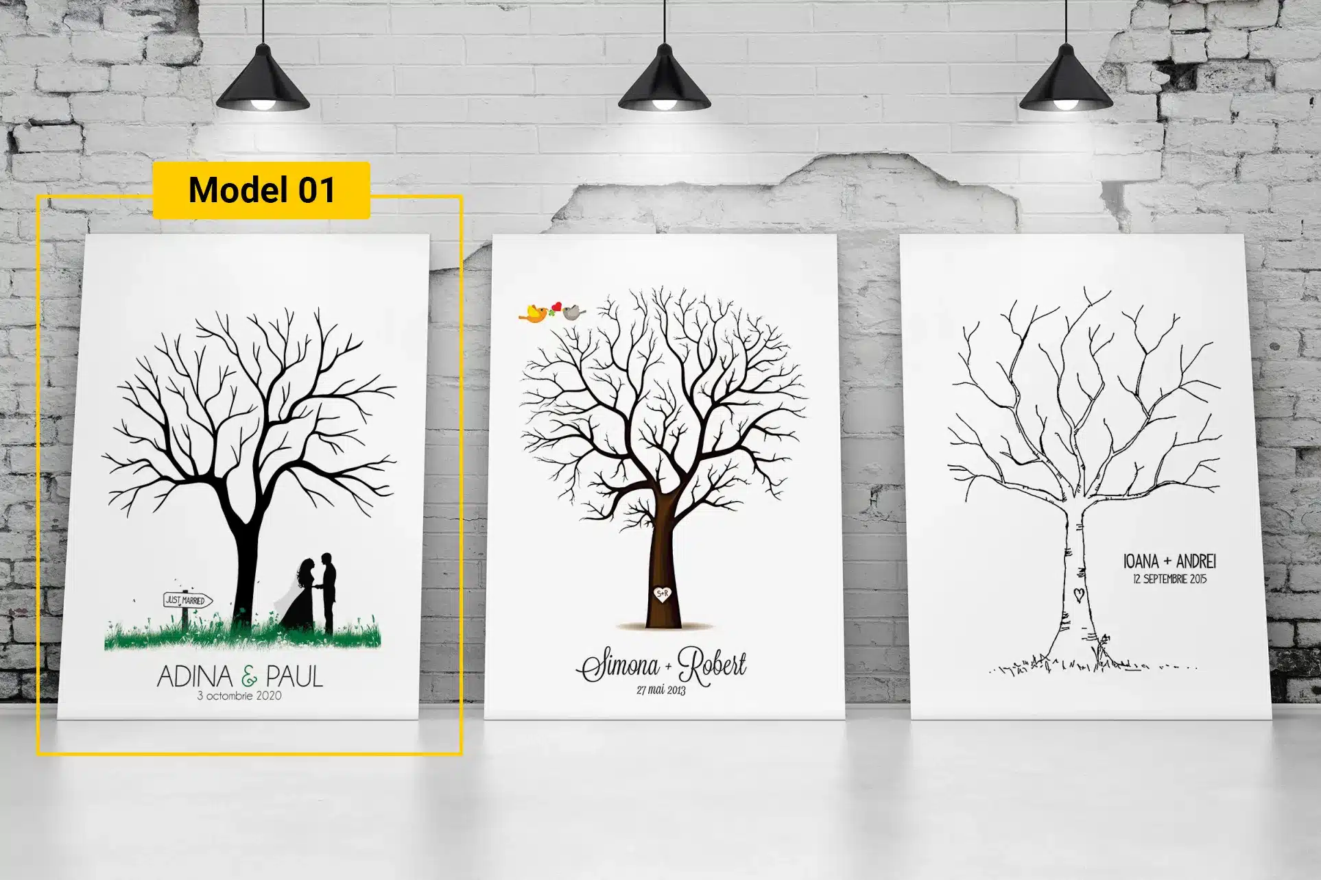 Copacelul cu amprente | Canvas 2 Copacel amprente canvas model 1