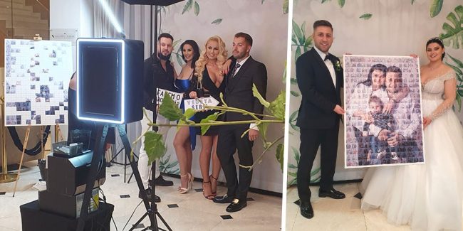 Mosaic Wall la nunta-min Mosaic Wall la nunta ta!